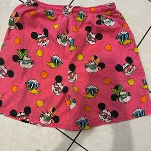 Disney Pink Women's Shorts with Character Print
